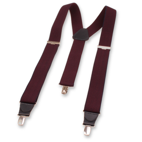 XIV Hosenträger - Fischgrätmuster Rot Blau (2)