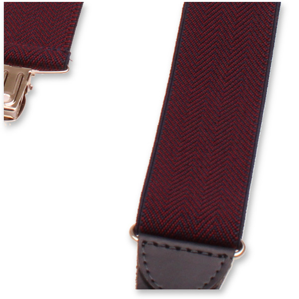 XIV Hosenträger - Fischgrätmuster Rot Blau (3)