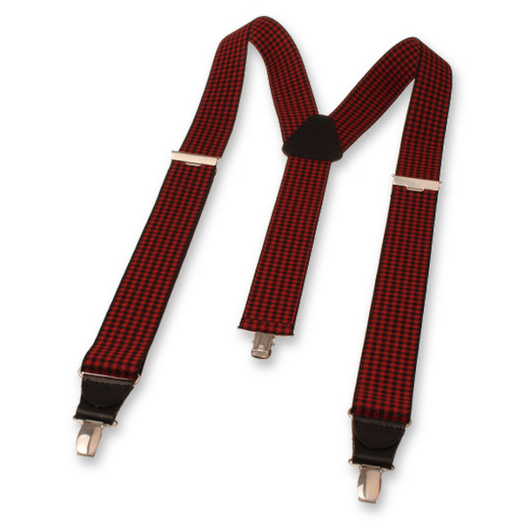 XIV Hosenträger - Hahnentrittmuster Rot (2)