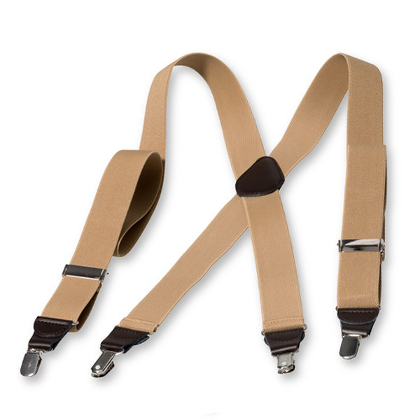 Beige Hosenträger X-Form (2)