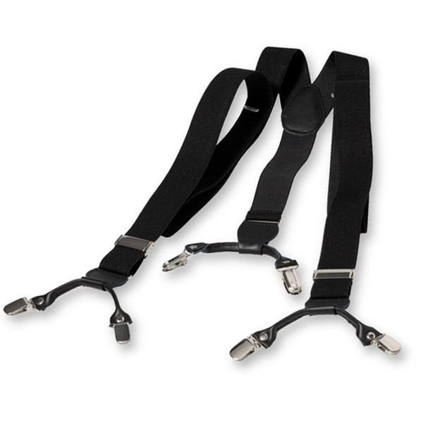 Schwarze Hosenträger mit Klammern (2)