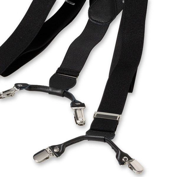 Schwarze Hosenträger mit Klammern (3)