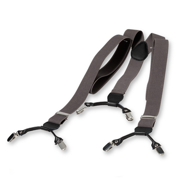 Grau Hosenträger mit Klammern (2)