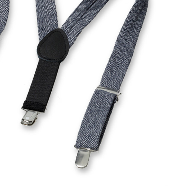 Dunkelblaue Hosenträger für Kinder aus Woll (3)