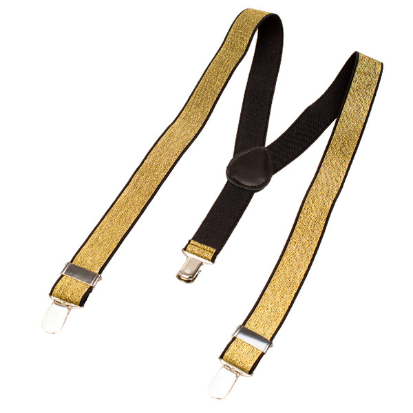 Gold Glitzer Hosenträger für Kinder  (2)