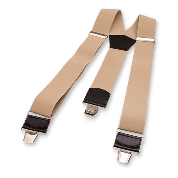 Beige Extra Breite Hosenträger (2)