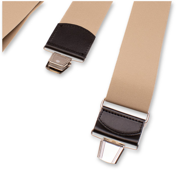 Beige Extra Breite Hosenträger (3)