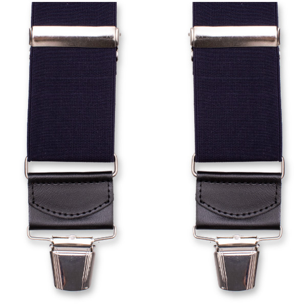 Dunkelblaue Extra Breite Hosenträger (1)