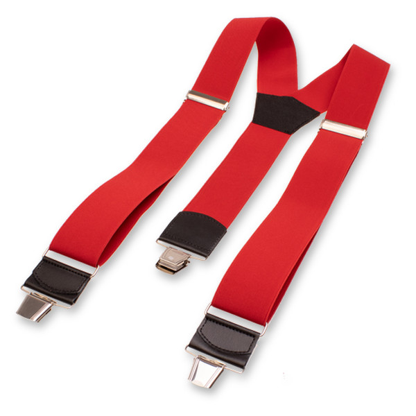 Rote Extra Breite Hosenträger (1)