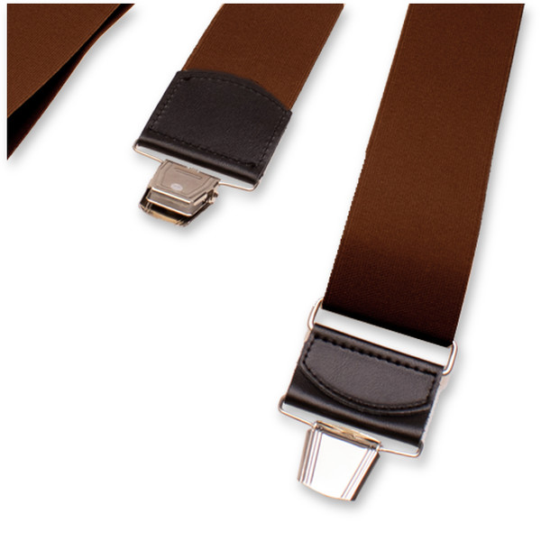 Braune Extra Breite Hosenträger (3)