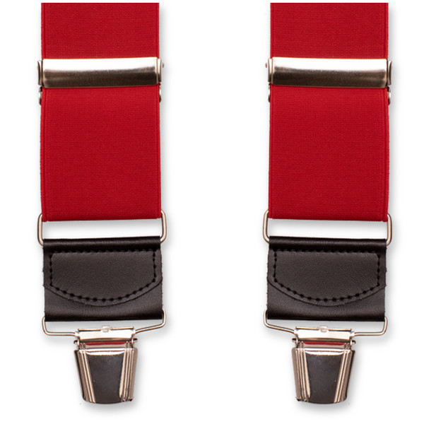 Rote Extra Breite Hosenträger (3)