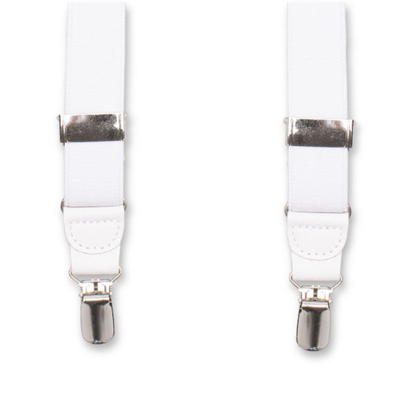 Schmale weiße Hosenträger für Damen (1)