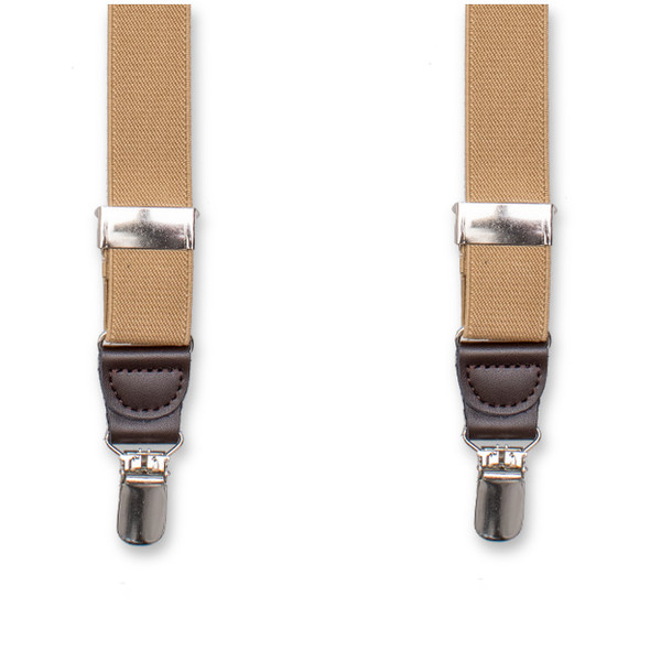 Schmale Beige Hosenträger für Damen (1)