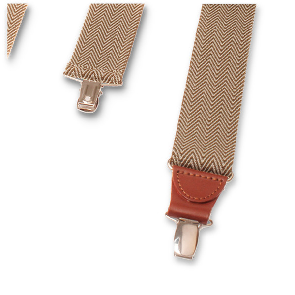 XIV Hosenträger - Fischgrätmuster Olivgrün (3)