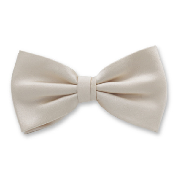 Herrenfliege creme weiß - Satin Seide (1)