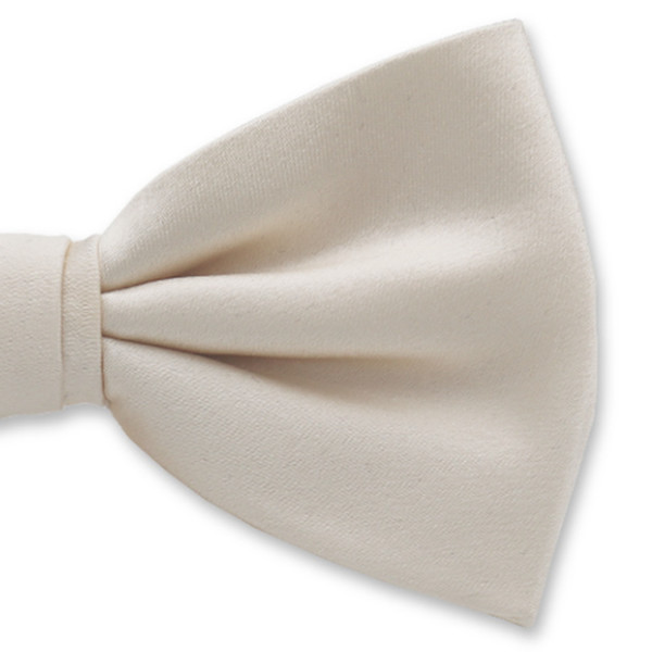 Herrenfliege creme weiß - Satin Seide (2)