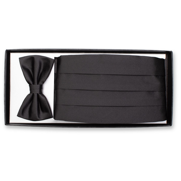 Schwarzer Kummerbund - Set (1)
