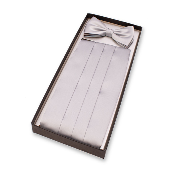 Graue Kummerbund - Set (1)