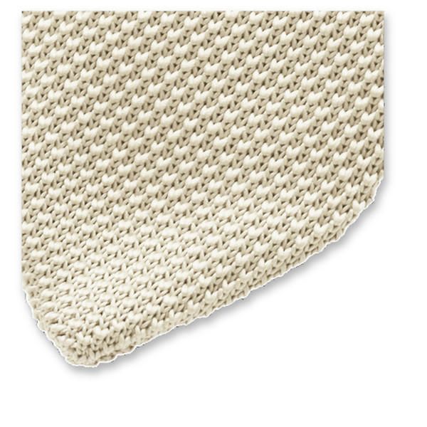 Gestrickte Krawatte Elfenbein (2)
