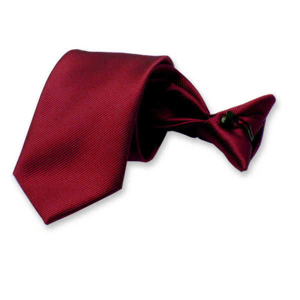 Clipkrawatte Weinrot  (1)