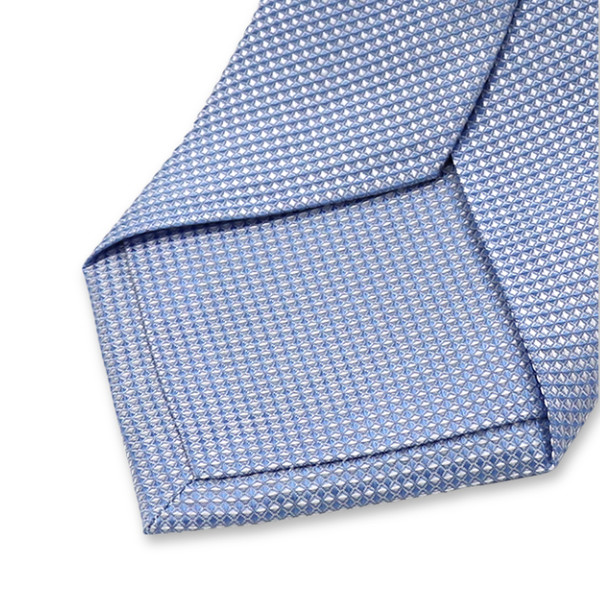 Hellblaue Krawatte mit Struktur (3)