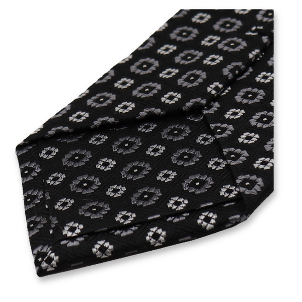 Schwarz-graues Luxus-Krawattenmotiv (3)