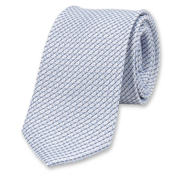 Hellblaue Jacquard-Krawatte (1)