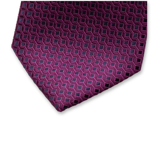 Krawatte mit modernem Muster - Lila (2)