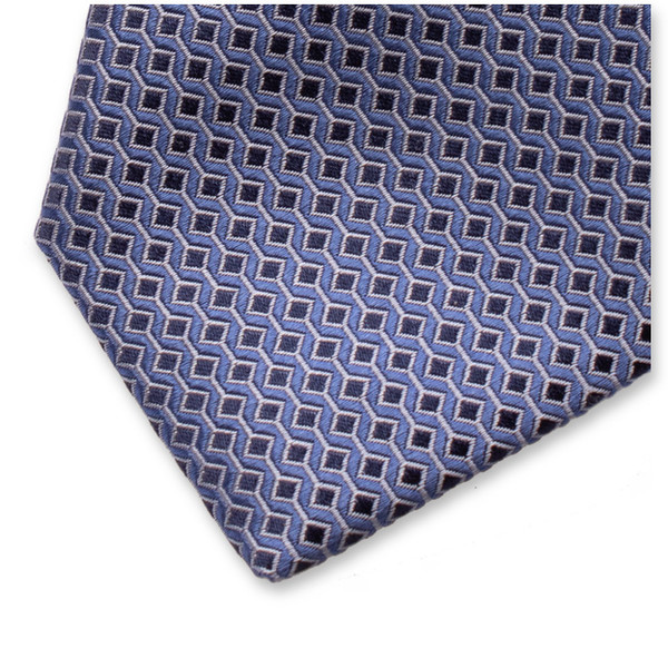 Krawatte mit modernem Muster - Blau (2)