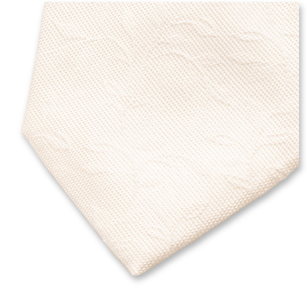 Hochzeitskrawatte Ecru - Blumen (2)