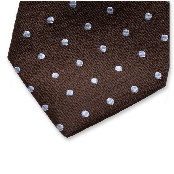 Krawatte Polka Dot Braun (2)