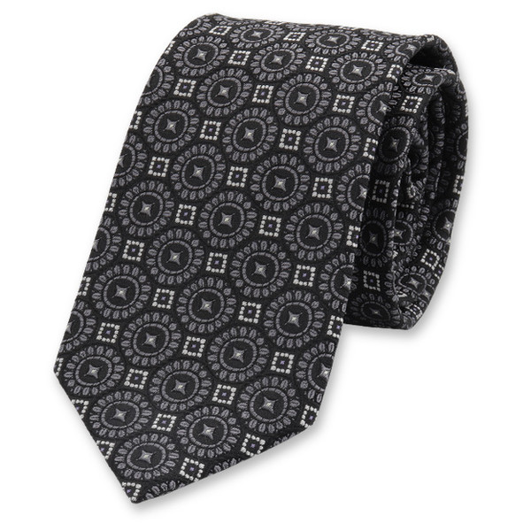 Dunkelblau-graues Krawattenmotiv (1)