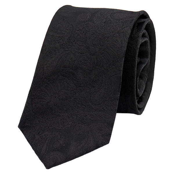 Schwarze Hochzeitskrawatte (1)