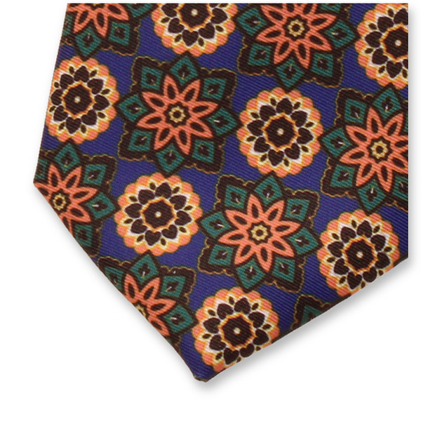 Lila Medaillon-Krawatte (2)