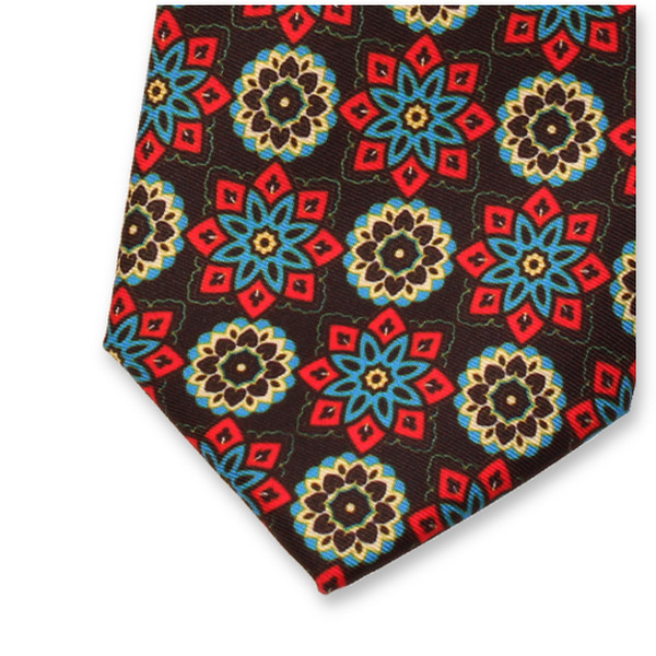 Schwarze Medaillon-Krawatte (2)