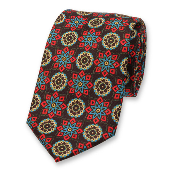 Schwarze Medaillon-Krawatte (1)