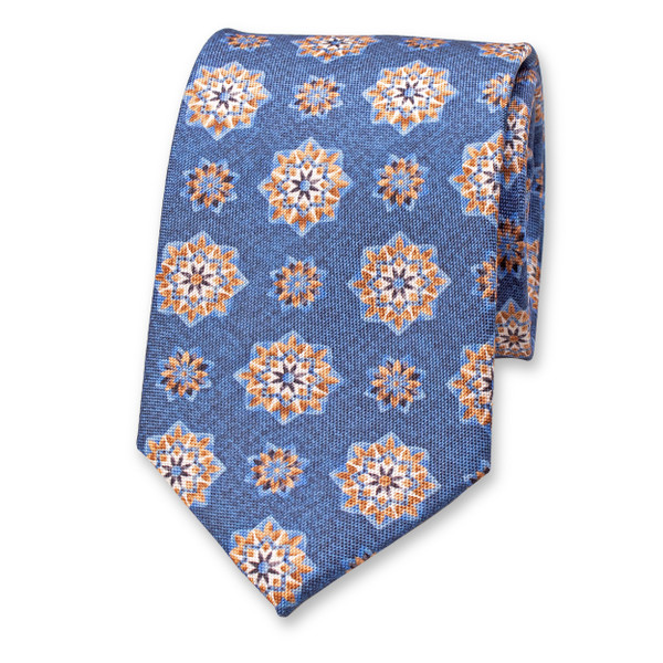 Königsblaue Krawatte im De-Luxe-Design (1)