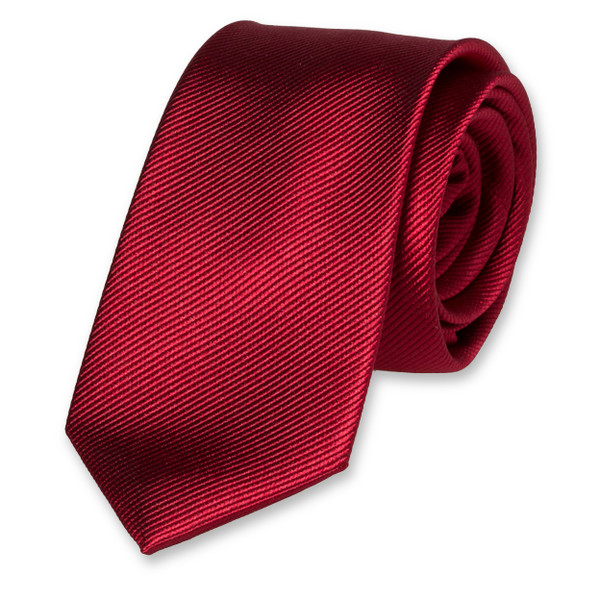 Dunkelrote Krawatte für Damen (1)