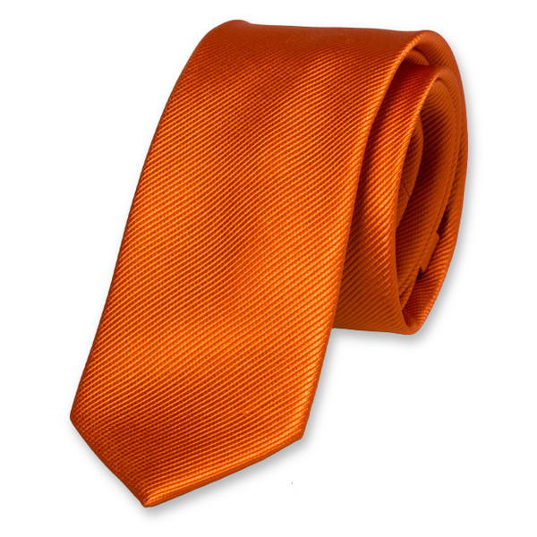 Dunkelorange Krawatte für Damen (1)