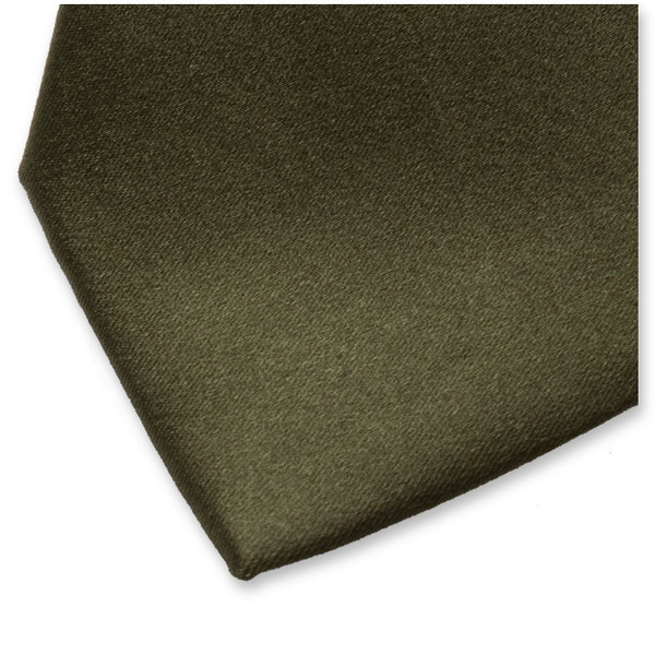 Dunkelgrüne Satinkrawatte (1)