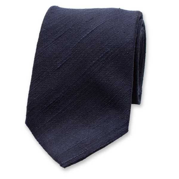 Dunkelblaue Krawatte - Italienische Seide (1)