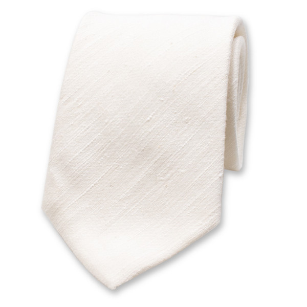 Off White Krawatte - Italienische Seide (1)