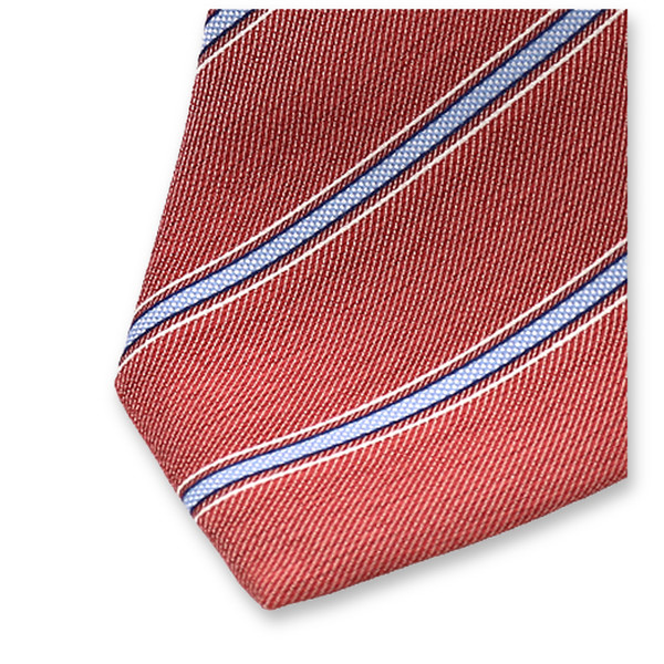 Rot, weiß und blau gestreifte Krawatte (2)