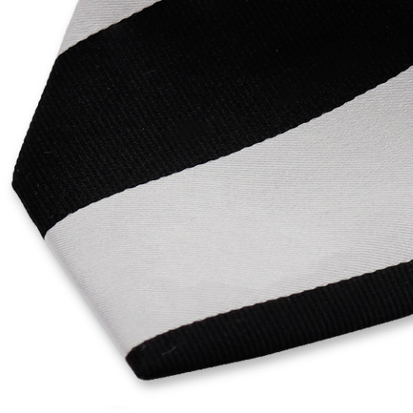 Streifenkrawatte schwarz/grau (2)