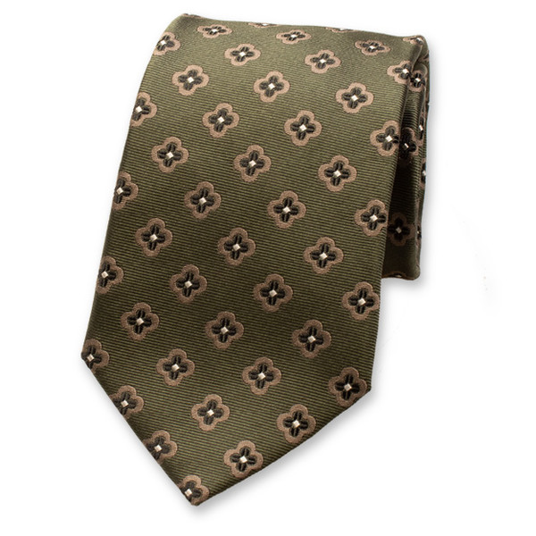 Grüne Luxus Krawatte Blumen (1)