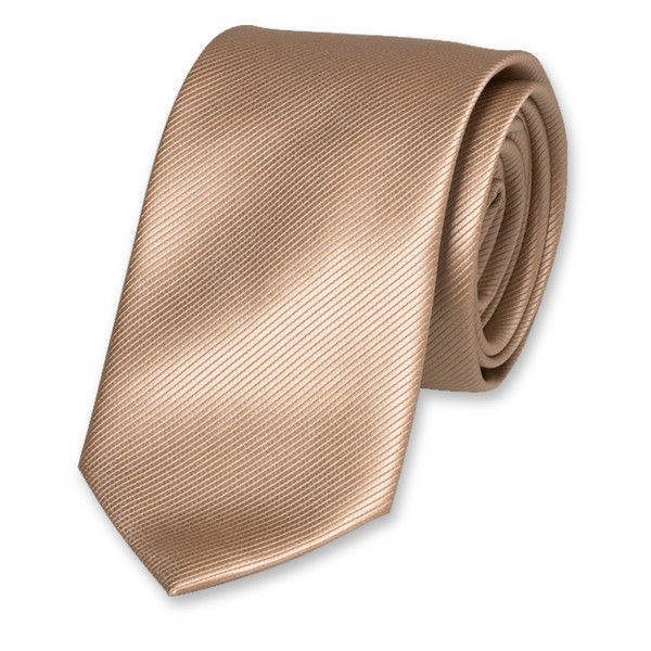 Polyester-Krawatte beige (1)
