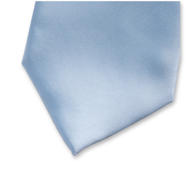 Satinkrawatte Babyblau Polyester   (2)