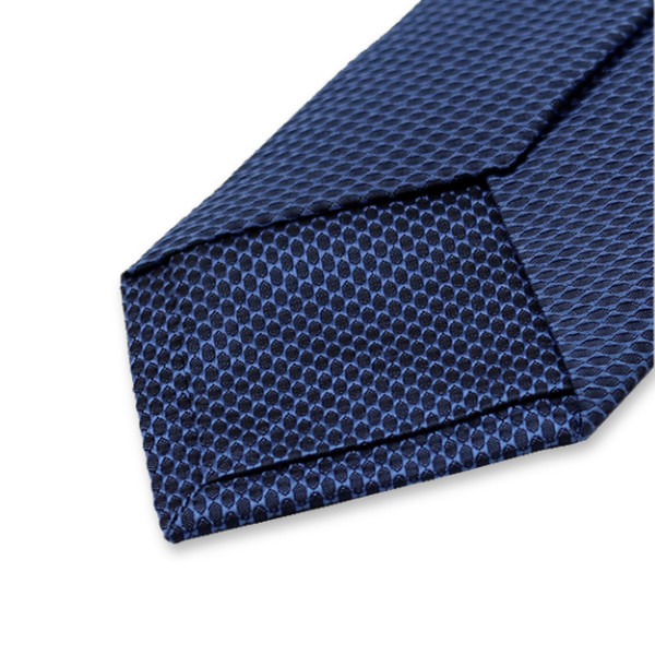 Blaue Luxuskrawatte schmal (3)