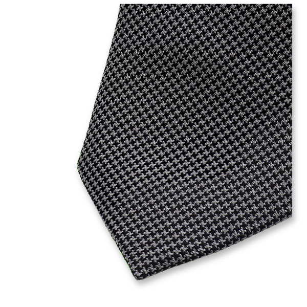 Schmale graue Krawatte - Pied de Poule (2)