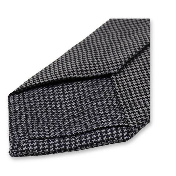 Schmale graue Krawatte - Pied de Poule (3)